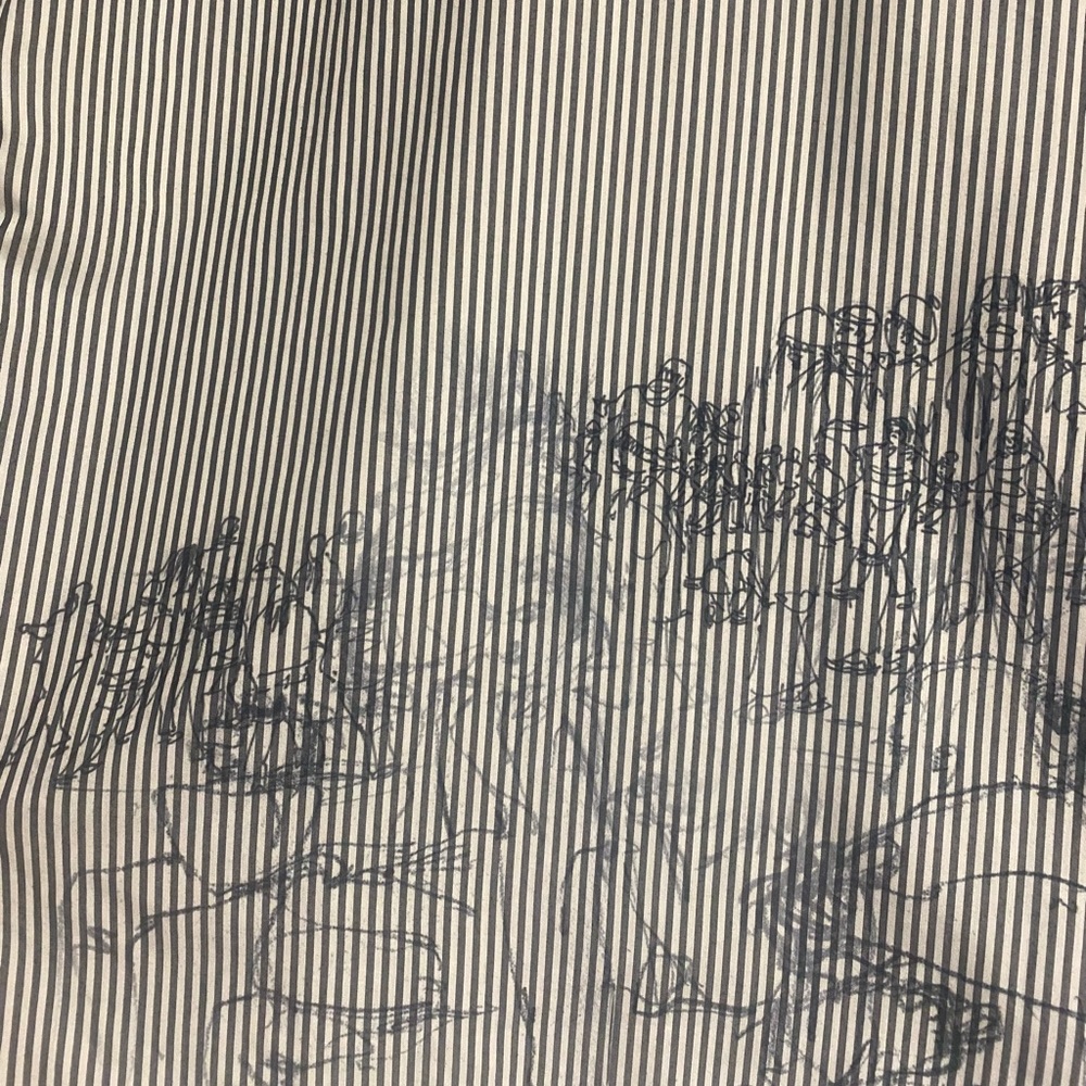 NWOT Terra Sj Apparel button down side pocket printed blouse. - Picture 3 of 7